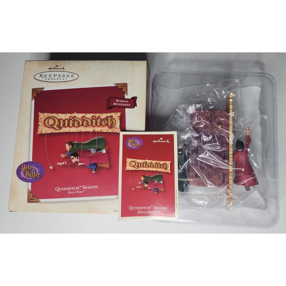 2002 Hallmark Harry Potter Quidditch Season Ornament NIB SKU U125